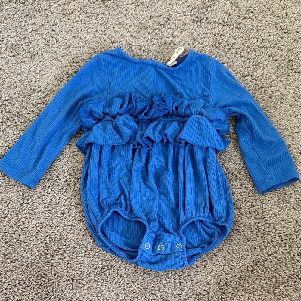 Kate Quinn Vibrant Blue Baby Romper